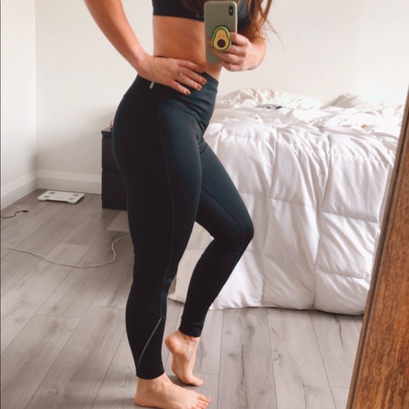 Black High Rise Reebok Leggings - Picture 3 of 13